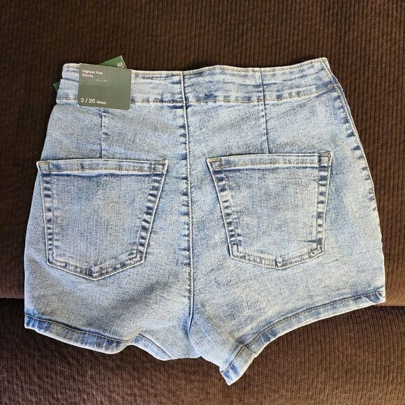 Wild fable, womens jean shorts, 2/26 waist, highest rise, new with tags - Picture 1 of 4